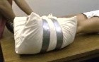 Ankle Immobilization Using A Pillow 