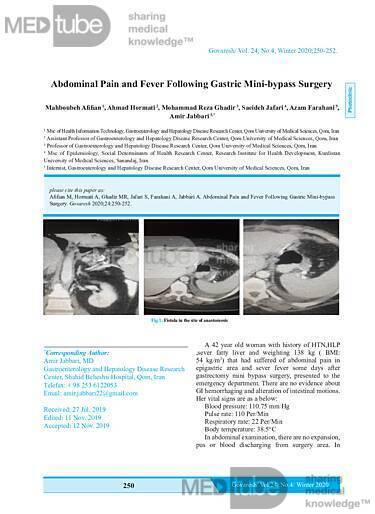 Abdominal Pain and Fever Following Gastric Mini-bypass Surgery