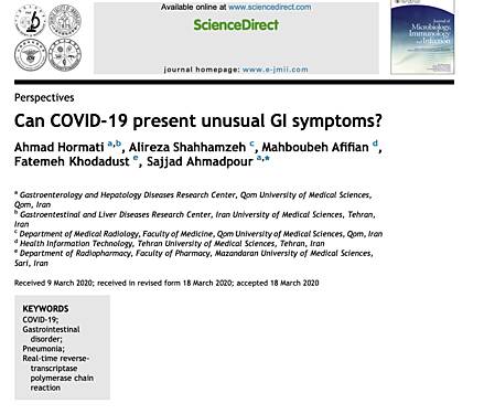 Can COVID-19 Present Unusual GI symptoms?