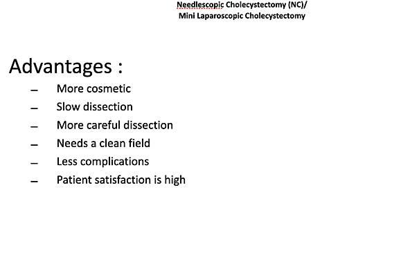 Mini Laparoscopic Cholecystectomy