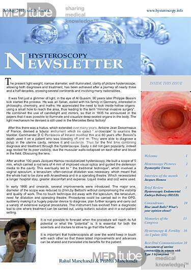 Hysteroscopy Newsletter vol 3 Issue 4