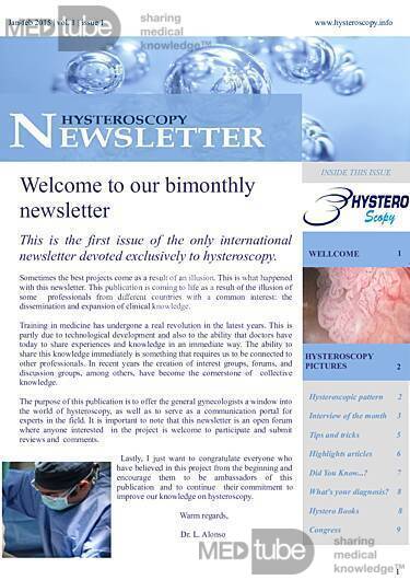 Hysteroscopy Newsletter Vol 1 Issue 1