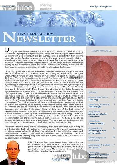 Hysteroscopy Newsletter Vol 3 Issue 2