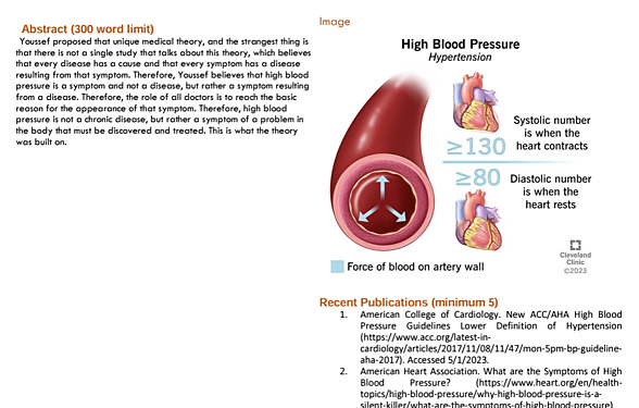 Blood Pressure - Disease or Symptom, Youssef’s Theory