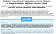 Predictive Value of Faecal Calprotectin Level in the Diagnosis of Relapse in Moderate and Severe Ulcerative Colitis 