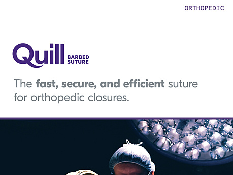 The Fast, Secure, and Efficient Suture for Orthopedics Closures