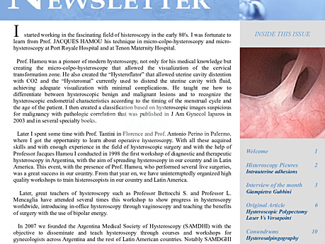 Hysteroscopy Newsletter Vol 2 Issue 5