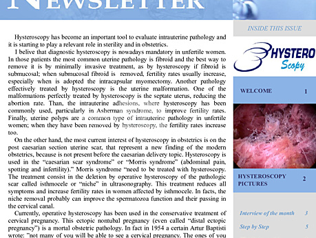Hysteroscopy Newsletter Vol 2 Issue 1