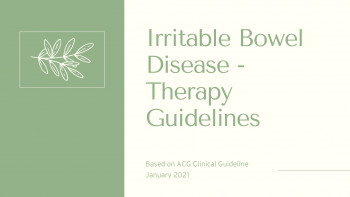 Irritable Bowel Disease - Management Guidelines