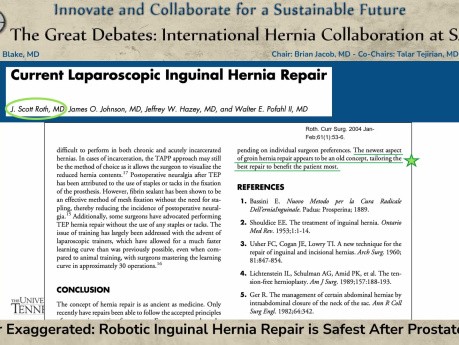 Danger Exaggerated Robotic Inguinal Hernia Repair is Safest After Prostatectomy
