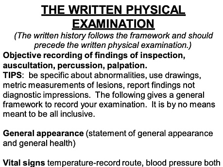 Guidebook for History Taking and Physical Exam