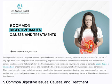 Common Digestive Issues: Causes, Symptoms, & Treatment Option