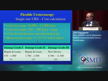 How Selective Use of Disposable Flexible Uretereroscopes Reduce Overall Costs - SMIT 2019