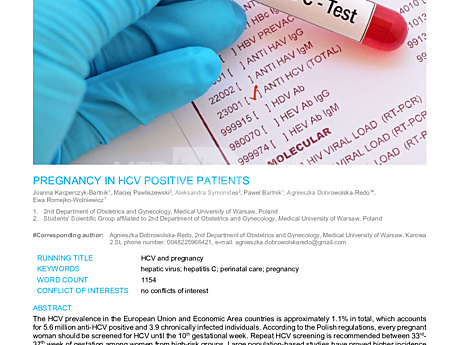 MEDtube Science 2019 - Pregnancy in HCV positive patients