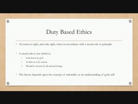 Medical Ethics 1 - Moral Theories