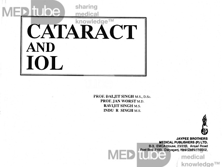 Cataract and IOL, a book