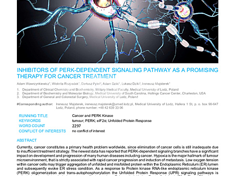 MEDtube Science 2018 - Inhibitors of Perk-dependent Signaling Pathway as a Promising Therapy for Cancer Treatment