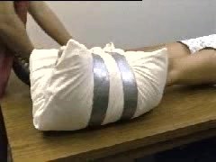 Ankle Immobilization Using A Pillow 