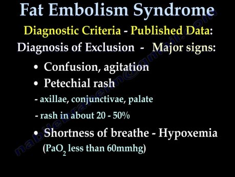 Fat Embolism Syndrome - Video Lecture