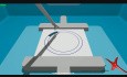Cutting a circle left handed