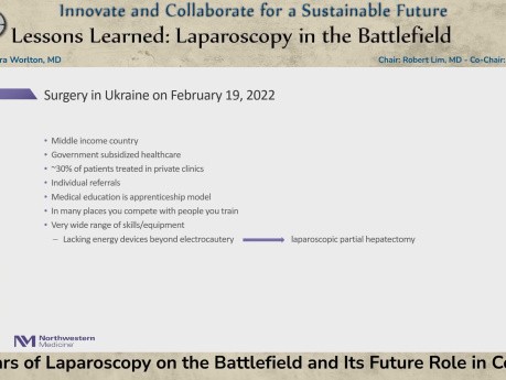 The "Other" Surgery of War and How Laparoscopy Helps