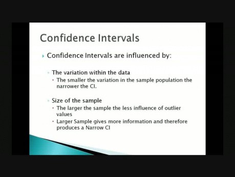 Medical Stats - Lecture 3 - Standard Deviation, Confidence Intervals & P values