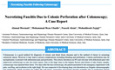 Necrotizing Fasciitis Due to Colonic Perforation after Colonoscopy; A Case Report