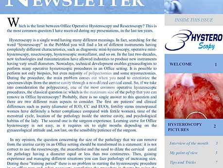 Hysteroscopy Newsletter Vol 1 Issue 5