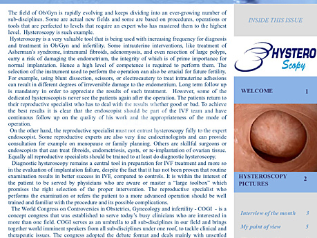 Hysteroscopy Newsletter Vol 1 Issue 6