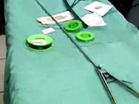 Modified Needle Holder For Gastroplicature - Surgical Table