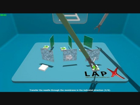 LAP-X simulator: Needle transfer multi membranes
