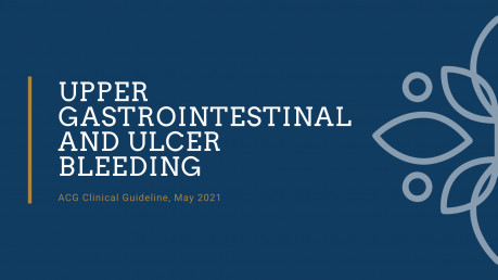 Upper Gastrointestinal and Ulcer Bleeding