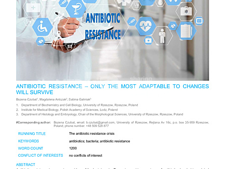 MEDtube Science 2018 - Antibiotic resistance – only the most adaptable to changes will survive