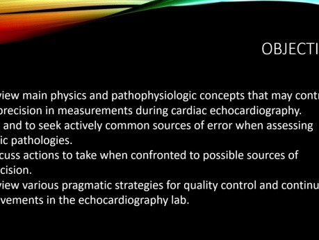 Pearls and Pitfalls of a High-Precision and High-quality Echocardiographic Assessment